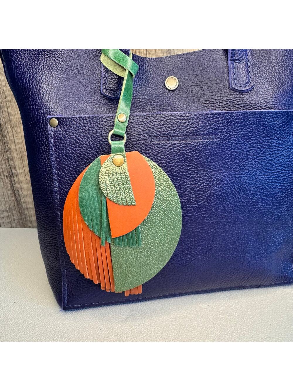 Portland Leather Picasso Tassel Bag Charm JUNGLE Picasso Tassel Boho Bag Charm